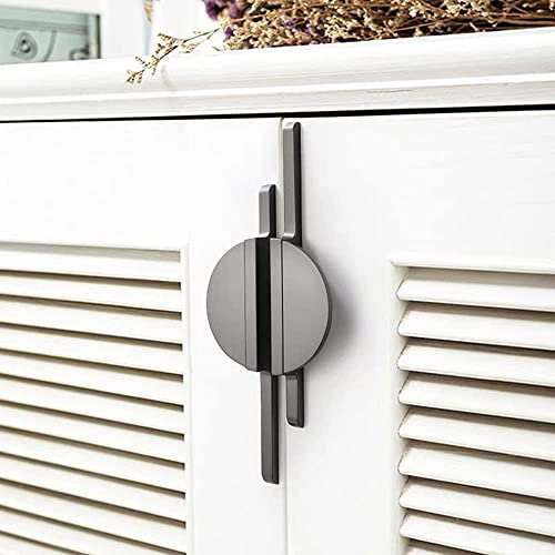 Wotendy 2 Pack Grey Kitchen Door Handles 64mm - Cabinet Handles Drawer Pulls 190mm Length