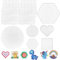 TZQFROCE 10 Piezas Placas de Cuentas Fusibles Múltiples Formas Tablero Perforado Creativo DIY Tablero Perforado Transparente Portátil para Plantillas de Perlas Fusibles Diversión Creativa DIY