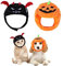 2Pcs Halloween Haustier Kostüm Dekoration, Hund Halloween Hüte Haustier Kürbis Kopfschmuck Zubehör Katze Dämonen Hut Haustier Hals Ohrenwärmer Hundehüte Kopfbedeckung für Halloween Cosplay Parade