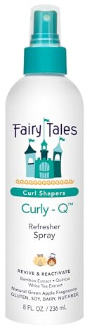 Fairy Tales Curly-Q Curl Refresher for Kids - Lightweight Spray to Define Curls, Add Bounce and Reduce Frizz - 8oz