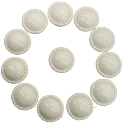 RiJpex Keramikgriff, Schubladengriffe, 12 Stück 28 mm Kleiner runder Knopf im Vintage-Grau-Keramik-Design for Schrank, Schublade, Schrank, Schminktisch, Schrank, Türknauf