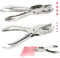 Lochzange Papier 2PCS, Rundloch Lochstanzer Lochdurchmesser 3mm und 6mm, Einzelne Lochstanze für prüfplaketten, Ticket Scrapbooking, Grußkarten, Karten, Metall Hole Puncher, Handlocher Papierstanzer