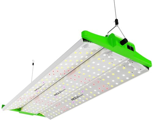 RDJ Bouns 240W LED Grow Lampe mit UV-IR, einstellbarem Panelwinkel, 2,9 umol/J, 0–100-Dimmer, Daisy Chain, vollständiges Spektrum, ideal für 60x90, 90x90cm Zelte