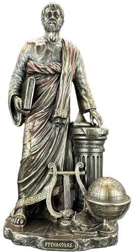 57 SPECIAL REPLICAS Skulptur Deko GRIECHISCHER MATHEMATIKER Pythagoras Bronze Figur als Geschenk für Wohnzimmerdekoration Figuren Deko