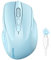 TECKNET Bluetooth Maus, Wiederaufladbare Maus Kabellos(DREI Modi: BT 5.0/3.0 + 2.4G), 4800 DPI, Ergonomische Leise Funkmaus für Laptops, Mac OS, Android, Windows, Himmelblau