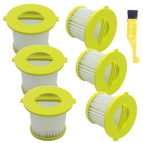 ANBOO Ersatzfilter für Ryobi 18 V ONE+ Handstaubsauger PCL700 PCL704 PCL705, ersetzt Teilenummer A32F05N A32HF00, auch kompatibel mit Hoover BH57400V Staubsaugern (6er-Pack)