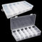 Sortierboxen für Kleinteile Organizer 2 Stück Sortierbox Perlen Aufbewahrungsbox Box mit 18 Fächern Sortierkasten Kleinteile für Schmuck Angelköder