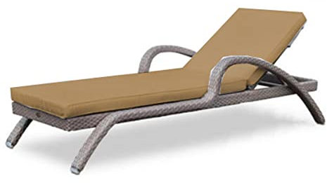 Colchoneta impermeable antideslizante para tumbona para playa, hotel, piscina, exterior, tumbona, colchón, 200 x 70 x 5 cm