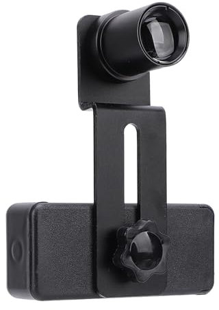 Adaptador de Lente de Microscopio para Teléfono Inteligente, Adaptador de Cámara de Microscopio para Teléfono Móvil, Ocular de Microscopio Incorporado de 12,5X, para Teléfonos