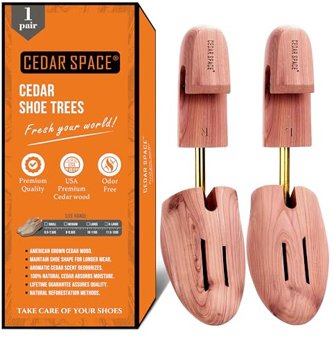 Cedar Space Cedar Boot Tree 100% Natural Aromatic Wood of Cedar for Men and Women Shoes Cowboy Boots