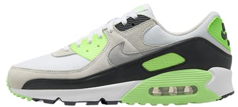 Nike Air Max 90 Men's Shoes (White/Light Bone/Neutral Olive/Cave Stone), White/Light Bone/Neutral Olive/Cave Stone, 7 UK