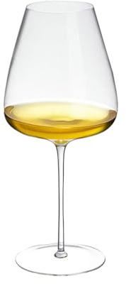 Calice grande pancia semplice e personalizzato, vino bianco domestico - vetro grande ultra sottile