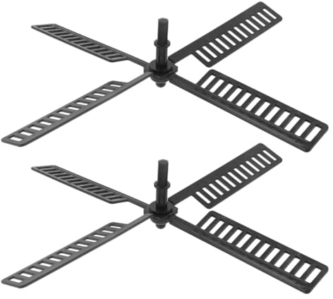 Abaodam Solar Windmill Accessory Wind Replacement Blades Plastic Waterproof Rotating Garden Decor for Outdoor Yard Lawn 2Pcs