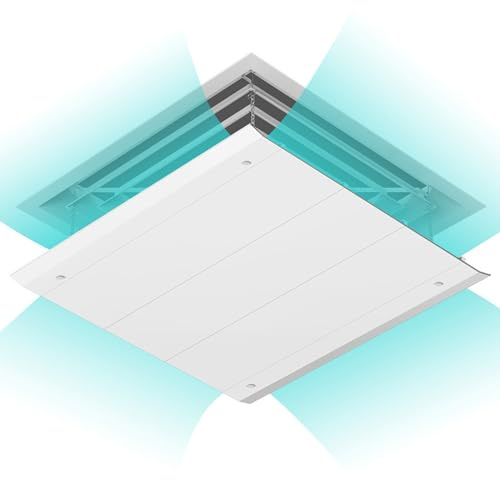 GZKDKZB Deflector de ventilación Cuadrado para Aire Acondicionado, con guía de Viento en los Cuatro Lados, para Techo de oficinas y centros comerciales (30 cm/11,8 Pulgadas)