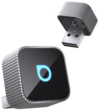 OTTOCAST MINI 3.0 Slim 2025 Adattatore Wireless CarPlay & Android Auto, 2-in-1 Dongle, Converte da cablato a modalità senza fili, Bassa latenza, Connessione rapida in auto, MINI Cube Argento