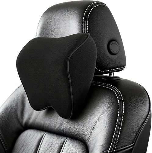 HONGWEICHUHAI 1er-Pack Auto-Nackenkissen für Land Rover Defender L663 110 (2020-2025), welches Auto-Kopfstütze Kissen zum Fahren mit verstellbarem Gurt