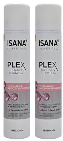 PLEX Trockenshampoo (2 x 200ml) – Mit KeraGuard & Antioxidans-Komplex – Für chemisch behandeltes & geschädigtes Haar – Detox & Repair-Effekt – Vegan