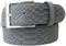 Gürtel mit Pythonprägung 4 cm | Leder-Gürtel für Damen Herren 40mm Schlangen-Optik |Schlangen-Muster Python-Muster | Dunkelgrau 95cm