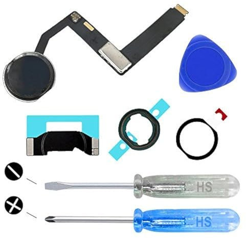 MMOBIEL Botón Home Compatible con iPad Pro (9.7-Inch) 2016 - Botón de Inicio Reemplazo - Home Button - Incl Destornilladores - Negro