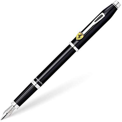 Cross Ferrari Century II Medium Width Fountain Pen - Black/Rhodium