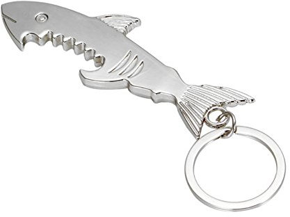 Monbedos Décapsuleur porte-clés créatif en forme de requin pour bière, décapsuleur portable