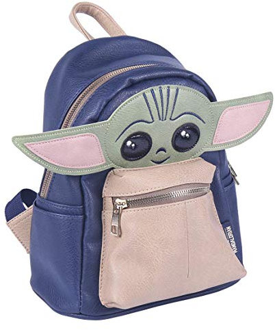 Cerdá - Baby Yoda 3D-Rucksack, offizielles Star Wars-Lizenzprodukt, Kunstleder, mehrfarbig, groß