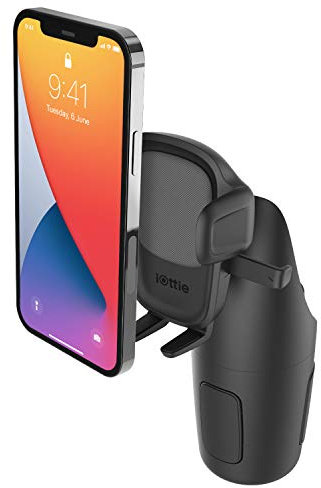 iOttie Easy One Touch 5 Cup Holder Car Mount Phone Holder for iPhone, Samsung, Moto, Huawei, Nokia, LG, Smartphones
