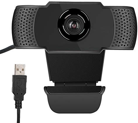 VBESTLIFE Webcam, 1080p, Schwarz, Computer-Office-Kamera, für Online-Unterricht, Online-Chat, Videokonferenz