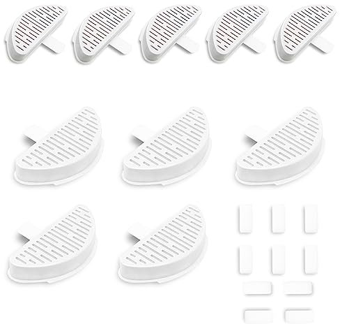 6 Stück Ersatzfilter kompatibel mit Uahpet Wasserbrunnen 1,899.4 g/2L Katze Wasserbrunnen inklusive 8 Stück Filterschwämme