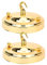 Tissting 2 Piezas de Rosa de Techo con Gancho, lámpara de Techo de Hierro Vintage con Placa de Gancho, Accesorios de luz Colgante Multiusos(Dorado)