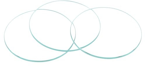 sourcing map Lot de 6 verres en cristal pour montre 32 mm de diamètre