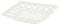 Hervit Piatto Svuotatasche Quadrato in Porcellana Traforato Bianco 20x20 cm