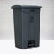 Pegasus Cleaning 87L Black Commercial Plastic Kitchen Pedal Trash Bin