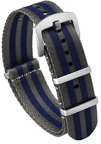 watchdives Nylon-Uhrenarmband 18 mm 20 mm 22 mm, Mehrfarbig Ersatz-Uhrenarmbänder für Herren und Damen