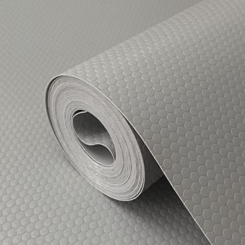 wohomuke Schubladenmatte 44.5x600cm küche Matte für schubladen schubladeneinlage zuschneidbar Eva Kühlschrankmatten Für Schubladen Regale Schrank Kühlschrank(hellgrau,44.5cmx6m)