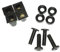 BLACK 50 PACK Of M6 Push Fit Cage Nut Sets