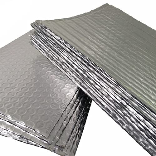 ZAURBA Rouleau De Chaleur Réfléchissant Feuille D'aluminium Double Bulle Isolation Étanche Barrière Rayonnante Grenier Murs Fenêtres Garages Bouclier Thermique (Size : 1x1m)