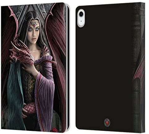 Head Case Designs Officially Licensed Anne Stokes Soul Mates Dragon Friendship Leather Wallet Case Compatible With Apple iPad 10.9 (2022/2025)