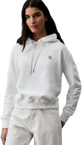 Calvin Klein Damen Sweatshirt Ck Embroidery mit Kapuze