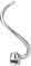 Stainless Steel Dough Hook for KitchenAid Bowl-L Professional 600&Pro 5 Plus Mixer, Heavy Duty, Dishwasher Safe Fit for KSM5 KV25G0X KV25G8X KV25H0X KP26M1X KP26M8X