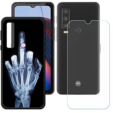 Hülle für Cat S75 + HD Panzerglas, Sanft Handyhülle Silikon Schutzhülle Cover TPU Case Handy Tasche Handytasche - Panzerglasfolie Schutzfolie für (6,58) - KE4