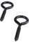 MOGADEE Bulloni a occhiello M6 in acciaio inox, 80 mm, 10 pezzi, resistenti, resistenti alla ruggine, per uso interno ed esterno, per amache, tende da sole, sedie sospese, sedie a dondolo, cavo fisso