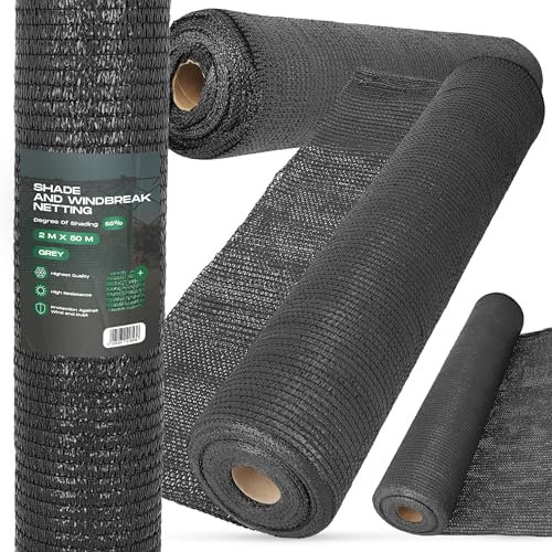 Instalguru Brise Vue Occultant (2 m x 50 m 55% | Gris)