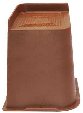 MYMULIKE Bed Risers 6 Inch,Heavy Duty Furniture Risers, Up to 6000 Lbs L shaped Design Bed lifts Blocks for Couch Desk Sofa Table bookshelf（Brown,4 Pack）