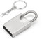 leizhan USB 3.0 Flash Drive, Mini-USB-Flash-Laufwerk, USB-Flash-Laufwerk fürs Auto, USB-Flash-Laufwerk mit Schlüsselanhänger für PC, Laptop usw. (32 GB, Silberne Schlösser)