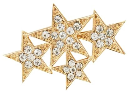 COLLBATH Broche Étoile Élégante Rhinestones Brillante Accessoire de Bijoux pour Femmes et Filles Idéal pour Mariage et Événements Spéciaux