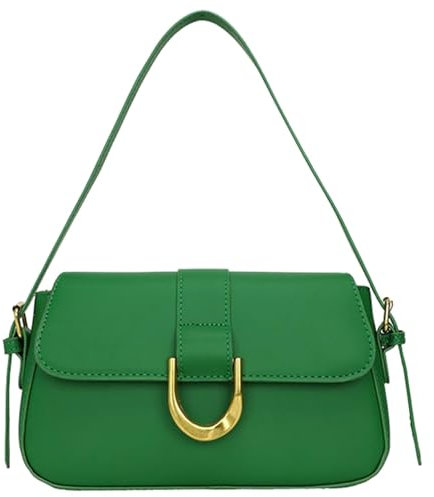 Bags Women's Shoulder Bag Sporty Small Shoulder Bag for Women Handbag, Clutch, Classic Retro Shoulder Bag Bags Perfume Bottle, Green, One Size
