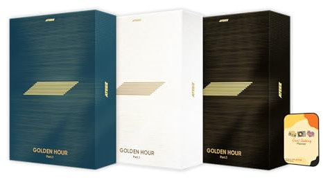 Dreamus ATEEZ Album - GOLDEN HOUR : Part.1 BLUE HOUR + DIARY + GOLDEN HOUR Full Set Album ver+Pre Order Benefits+BolsVos Exclusive K-POP Giveaways Package