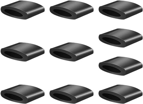 10Pcs Schwarz Gummifüße für Heißluftfritteusen,Tabs Tips Gummifüße Teile für Air Fryer Basket,Hitzebeständiger Gummipuffer für Grillpfanne,Grillplatte,Küchenzubehör,Möbel-Zubehör,Möbelfüße