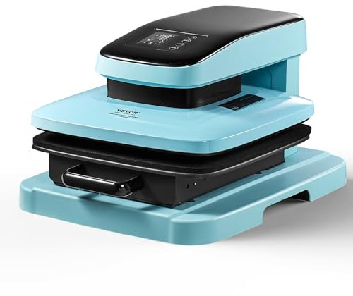 VEVOR Máquina de Prensa de Calor Automática, Máquina de Prensa de Camisetas Inteligente de 381 x 381 mm con Liberación Automática, Se Calienta Rápida y Uniformemente, Prensa de Calor de Sublimación